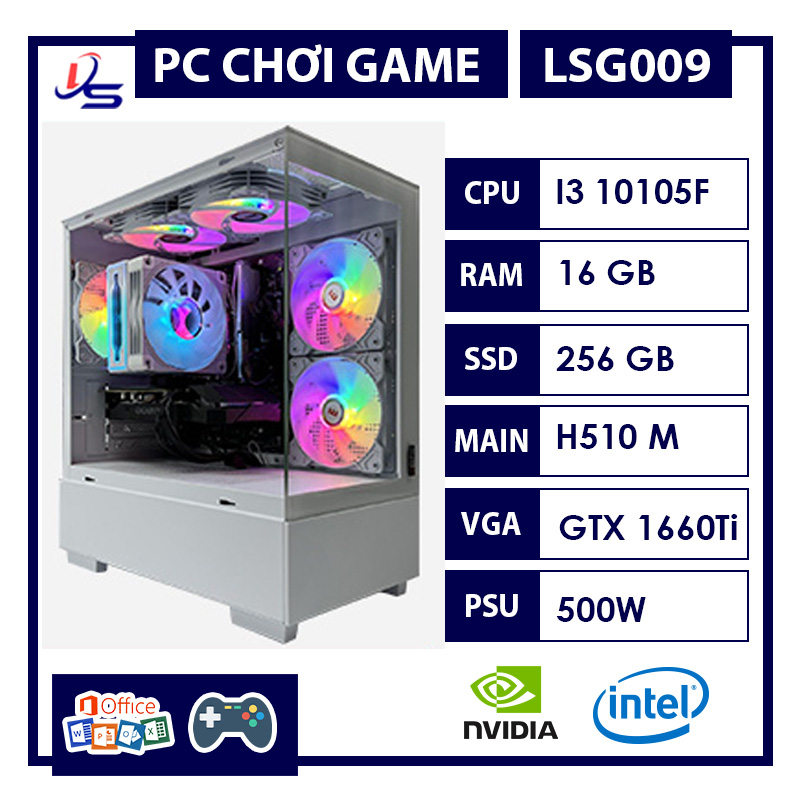 PC GAMING i3 10105F GTX 1660Ti | RAM 16GB | SSD 256GB – LS009 2 3 PC GAMING i3 10105F GTX 1660Ti 2