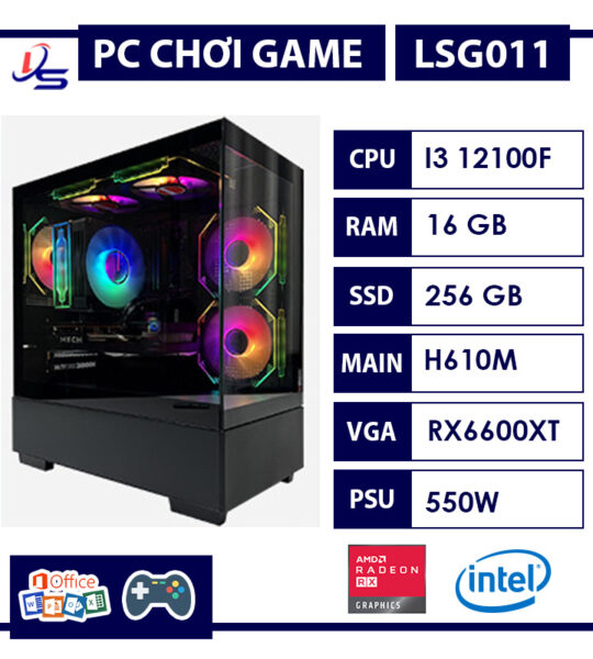 PC GAMING i3 12100F RX6600XT 8GB