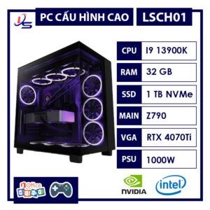 PC GAMING i9 13900K RTX 4070 Ti RAM 32GB SSD 1TB 1
